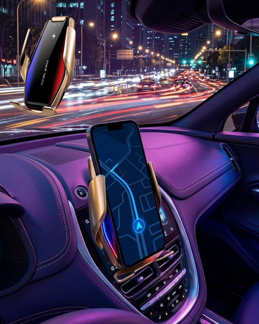 Otomatik Sensörlü Araç Telefon Tutucu Kablosuz Şarj Özellikli 360 Derece Döner - Bayi Depom Otomatik Sensörlü Araç Telefon Tutucu Kablosuz Şarj Özellikli 360 Derece Döner - Bayi Depom