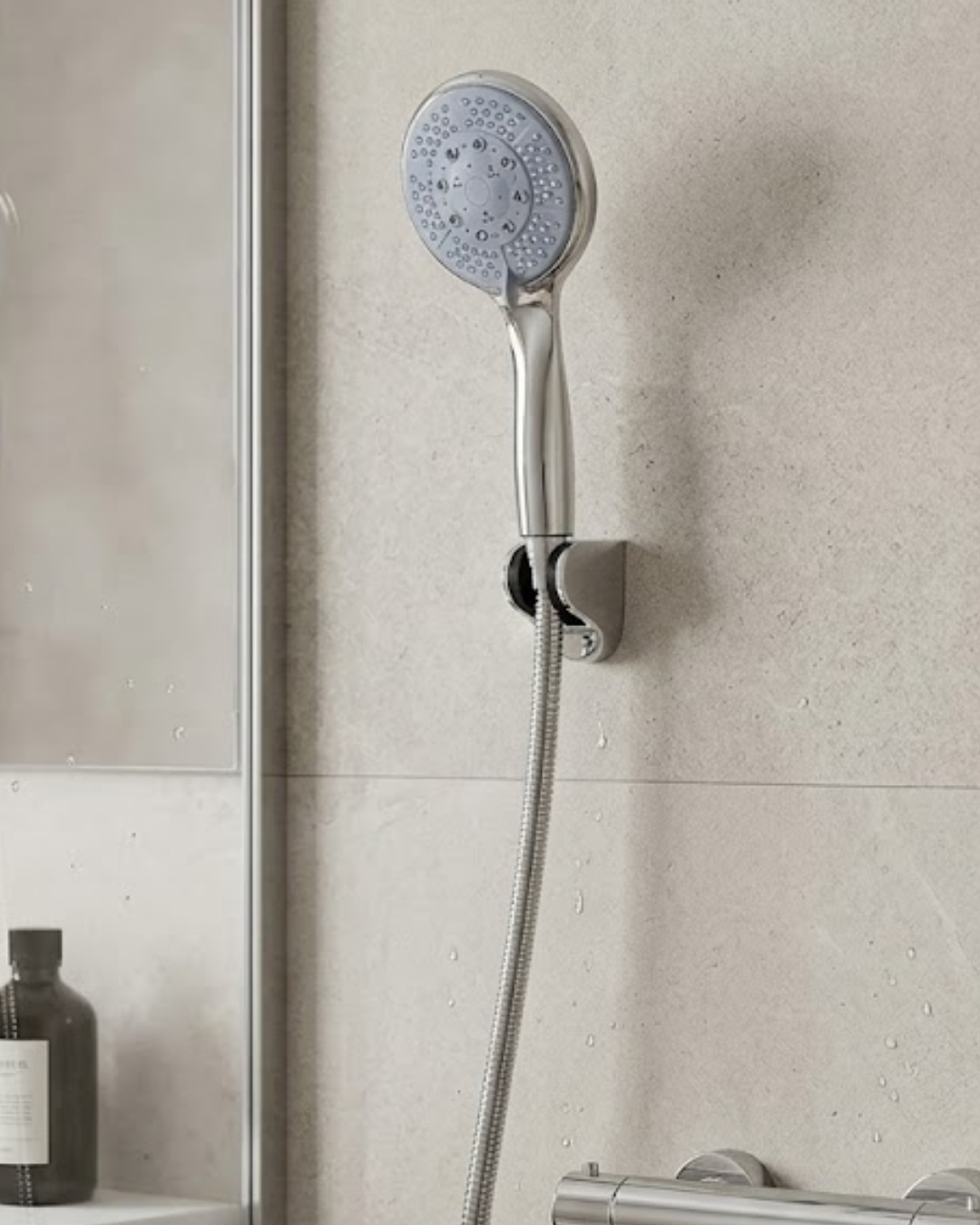 Çok Fonksiyonlu 4 Kademeli El Duşu Seti Spiral Hortumlu Banyo Duş Başlığı - Bayi Depom