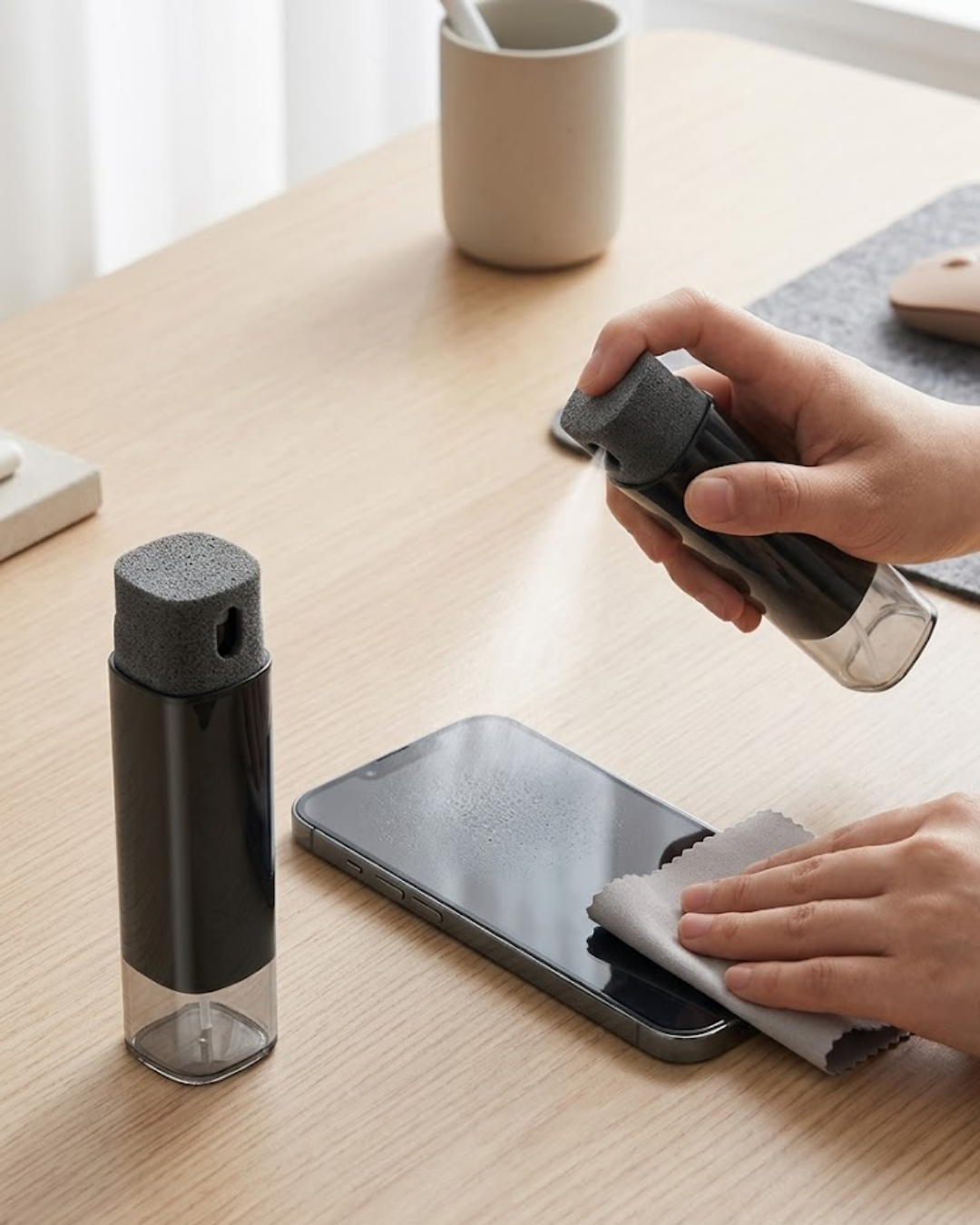 Pratik Ekran Temizleme Sprey Şişesi Telefon Tablet Monitör Temizlik Şişesi - Bayi Depom Pratik Ekran Temizleme Sprey Şişesi Telefon Tablet Monitör Temizlik Şişesi - Bayi Depom