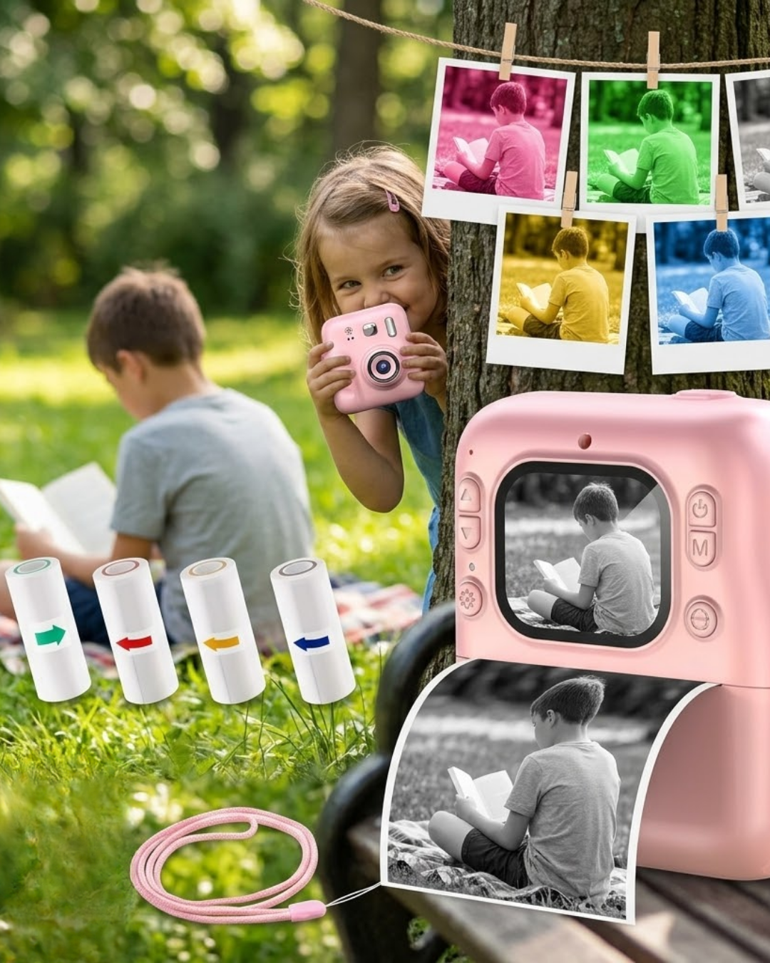 Mini Çocuk Kamerası Fotoğraf Video Çekim 4 Rulo Baskı Kağıdı ve 5 Kalem Hediyeli - Bayi Depom Mini Çocuk Kamerası Fotoğraf Video Çekim 4 Rulo Baskı Kağıdı ve 5 Kalem Hediyeli - Bayi Depom
