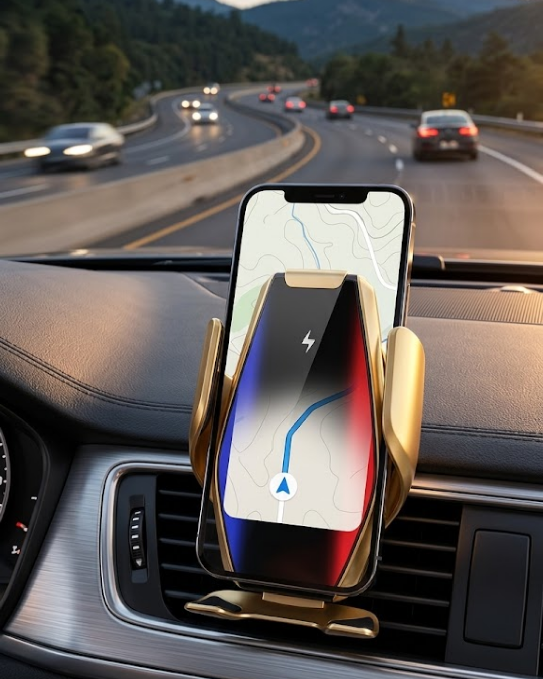 Kablosuz Şarjlı Araç Telefon Tutucu Sensörlü Otomatik Kilit 360 Derece Döner - Bayi Depom Kablosuz Şarjlı Araç Telefon Tutucu Sensörlü Otomatik Kilit 360 Derece Döner - Bayi Depom