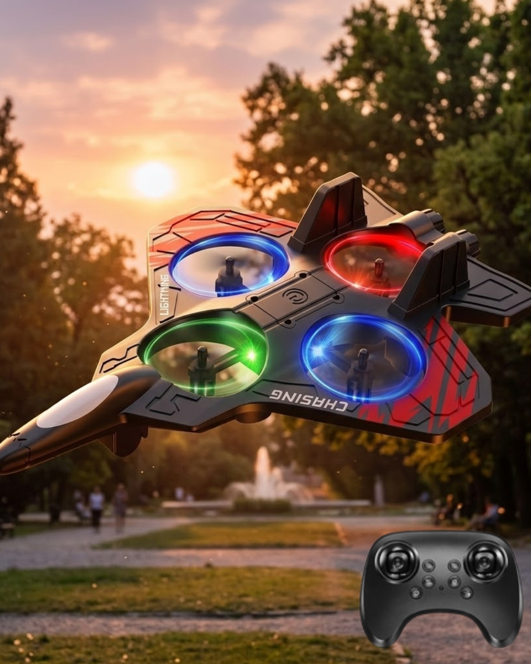 Uzaktan Kumandalı Drone Uçak LED Işıklı 360 Derece Akrobatik Hareket Özellikli - Bayi Depom Uzaktan Kumandalı Drone Uçak LED Işıklı 360 Derece Akrobatik Hareket Özellikli - Bayi Depom