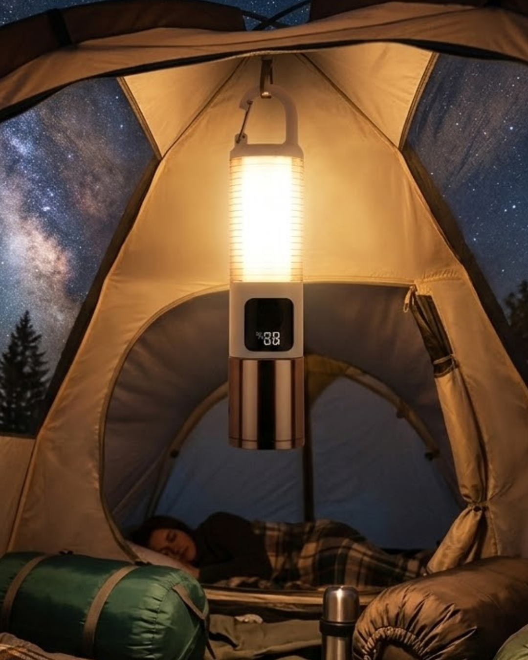 LED Kamp Lambası USB Şarjlı 500 Lümen Parlaklık Güç Göstergeli Taşınabilir Fener - Bayi Depom LED Kamp Lambası USB Şarjlı 500 Lümen Parlaklık Güç Göstergeli Taşınabilir Fener - Bayi Depom