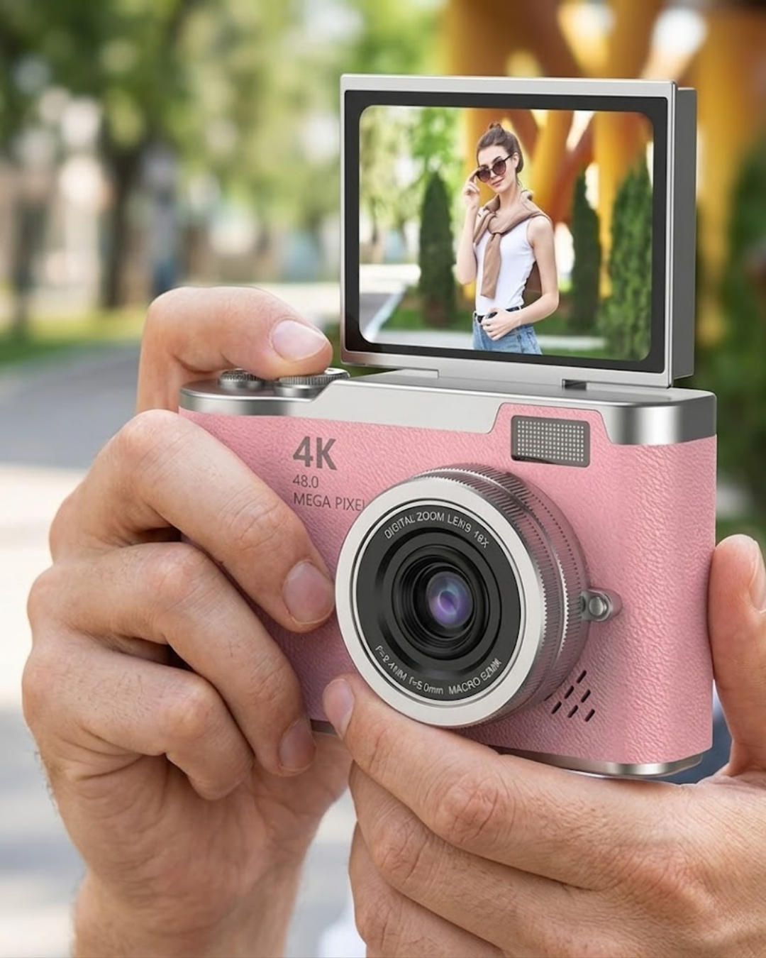 48 MP Dijital Kamera Flip Ekran 18x Zoom Vlog Selfie Kamera - Bayi Depom 48 MP Dijital Kamera Flip Ekran 18x Zoom Vlog Selfie Kamera - Bayi Depom