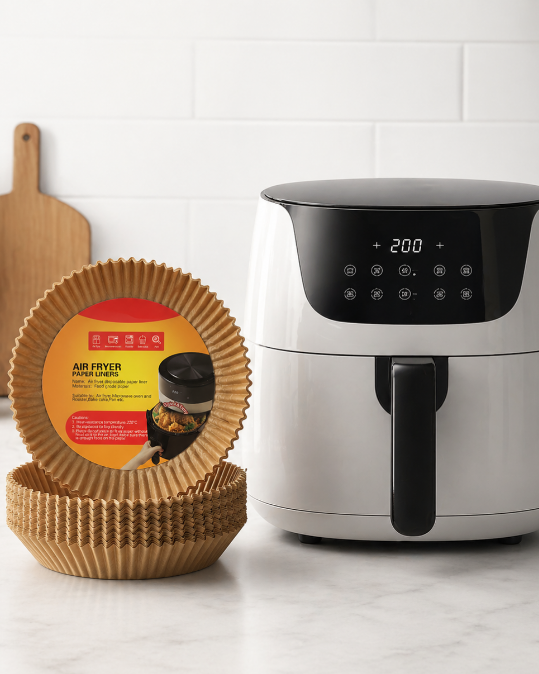 100 Adet Airfryer Kağıdı Su Geçirmez Yağ Tutmaz Pişirme Altlığı - Bayi Depom 100 Adet Airfryer Kağıdı Su Geçirmez Yağ Tutmaz Pişirme Altlığı - Bayi Depom