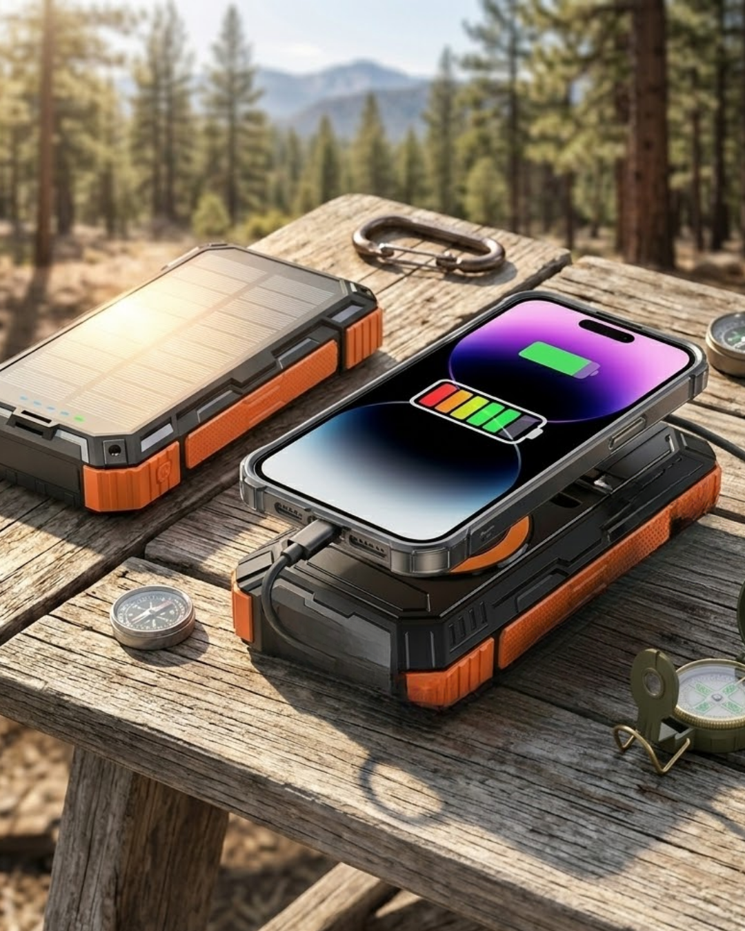 20000 mAh Solar Powerbank Kablosuz Şarj Özellikli Kamp ve Seyahat İçin Taşınabilir Güç Kaynağı - Bayi Depom 20000 mAh Solar Powerbank Kablosuz Şarj Özellikli Kamp ve Seyahat İçin Taşınabilir Güç Kaynağı - Bayi Depom