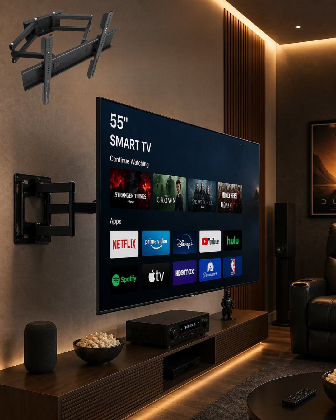 32 55 İnç Televizyon Askı Aparatı Duvara Monte Hareketli TV Tutucu - Bayi Depom 32 55 İnç Televizyon Askı Aparatı Duvara Monte Hareketli TV Tutucu - Bayi Depom