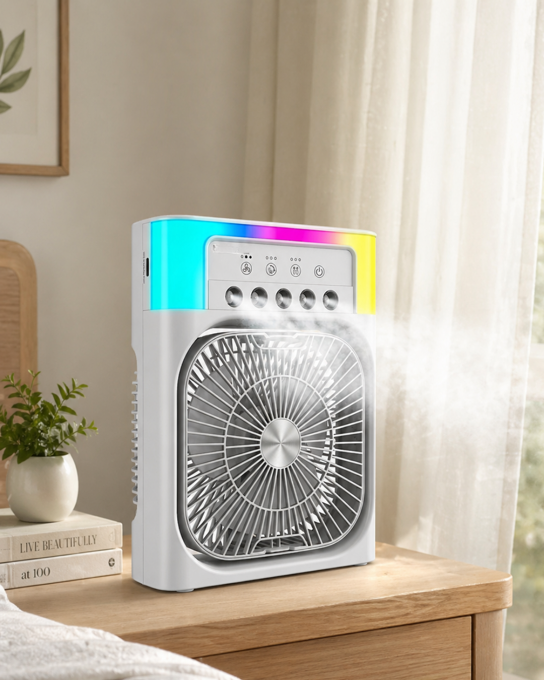 Su Buharlı Mini Klima Fan RGB Işıklı Taşınabilir Serinletici - Bayi Depom Su Buharlı Mini Klima Fan RGB Işıklı Taşınabilir Serinletici - Bayi Depom