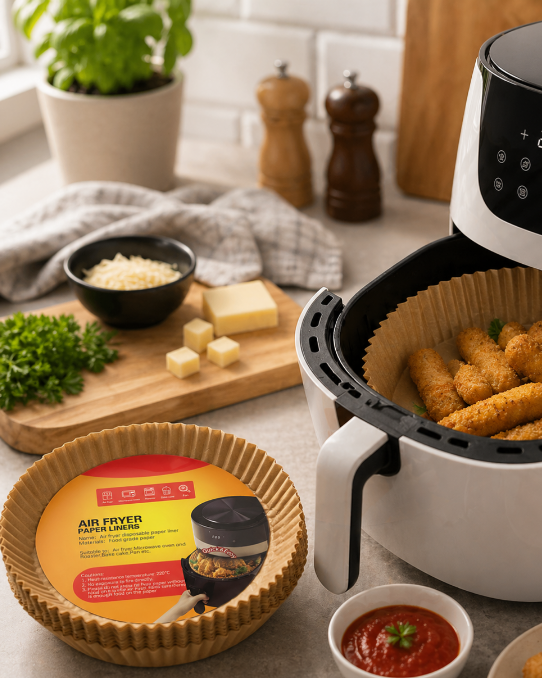 100 Parça Airfryer Kağıdı Tek Kullanımlık Temiz Pişirme Kağıdı - Bayi Depom 100 Parça Airfryer Kağıdı Tek Kullanımlık Temiz Pişirme Kağıdı - Bayi Depom