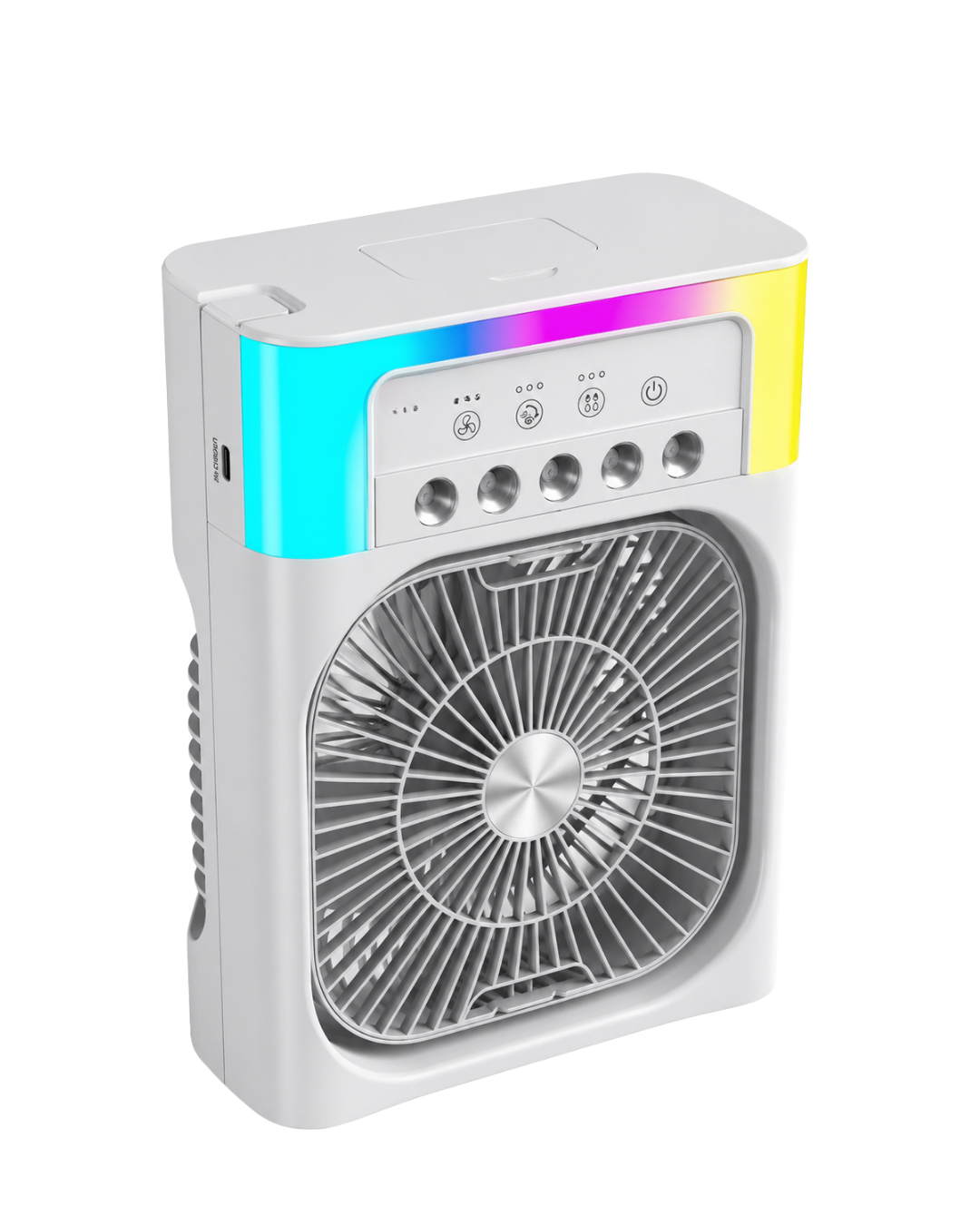Su Buharlı Mini Klima Fan RGB Işıklı Taşınabilir Serinletici - Bayi Depom