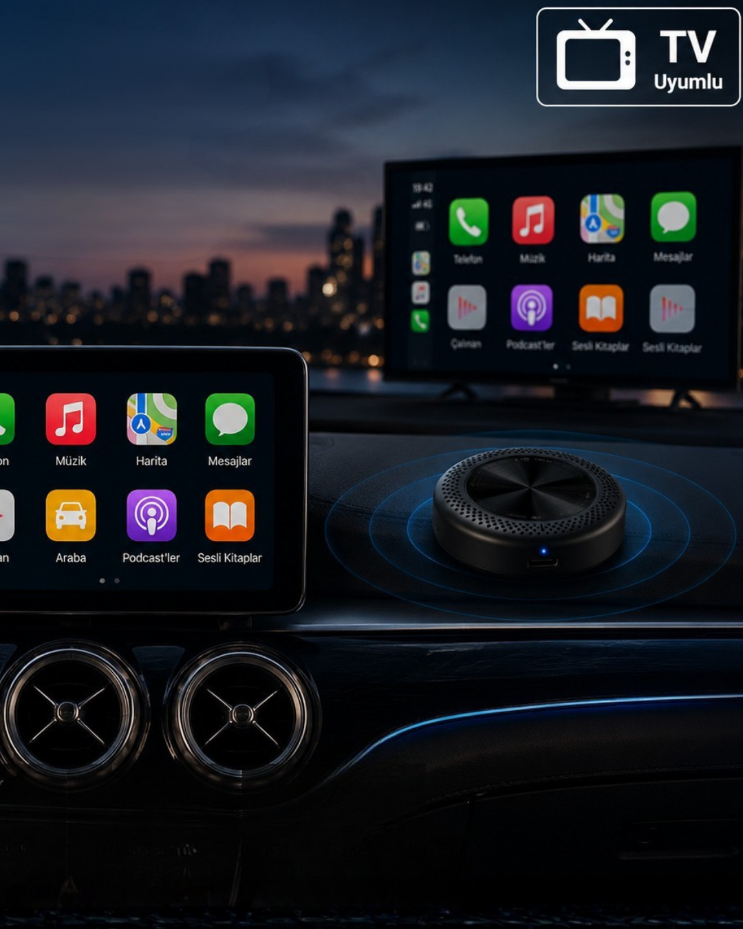 4GB 64GB CarPlay Android Auto Destekli 4G Sim Kartlı Akıllı Multimedya Kutusu - Bayi Depom