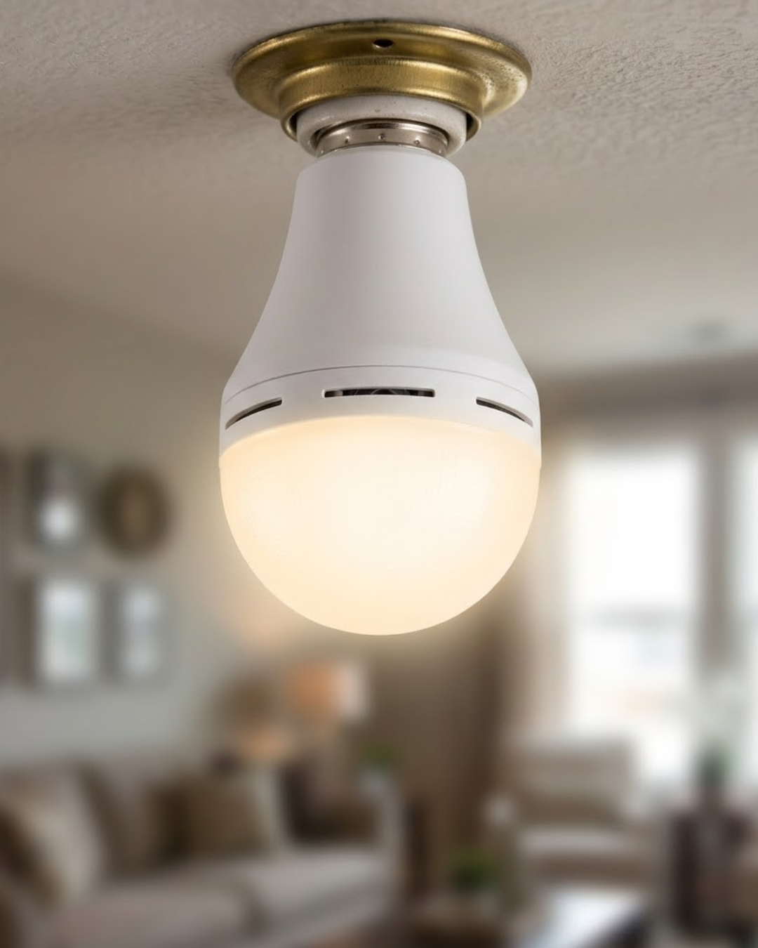 Şarjlı LED Ampul 6500K Soğuk Beyaz E27 Duy Enerji Tasarruflu - Bayi Depom