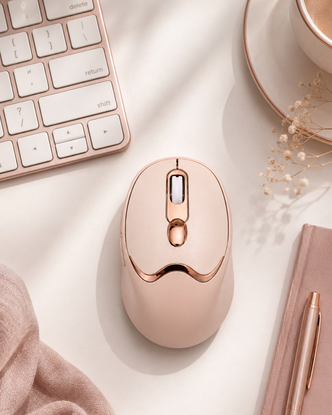 Bluetooth ve 2.4G Destekli Sessiz Kablosuz Mouse Şarjlı Tasarım - Bayi Depom