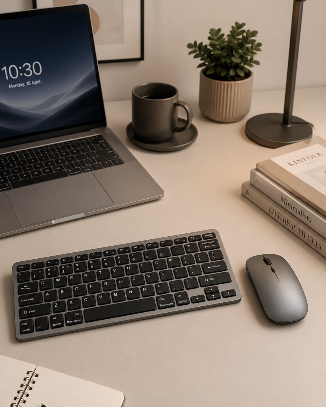Bluetooth ve 2.4G Destekli Kablosuz Klavye Mouse Seti Şarj Edilebilir - Bayi Depom