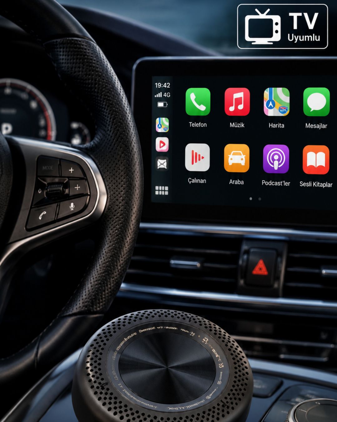 Sim Kart Takılabilen CarPlay Android Auto TV Stick 4G Destekli Medya Kutusu - Bayi Depom