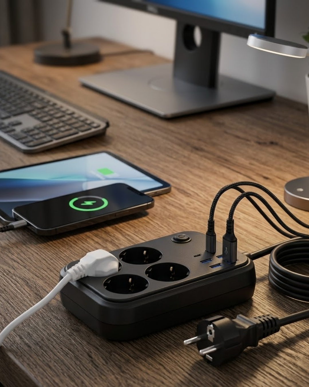 Çoklu Priz ve USB Şarj Ünitesi 4 Soket 2 Type C Güvenli Enerji Yönetimi - Bayi Depom Çoklu Priz ve USB Şarj Ünitesi 4 Soket 2 Type C Güvenli Enerji Yönetimi - Bayi Depom