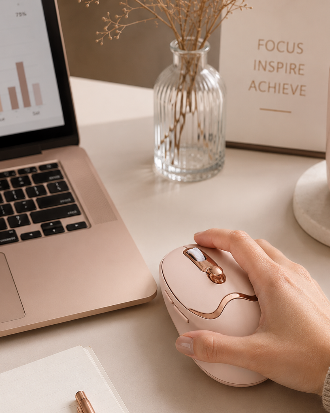 Ergonomik Tasarımlı Kablosuz Mouse Bluetooth ve USB Alıcılı - Bayi Depom