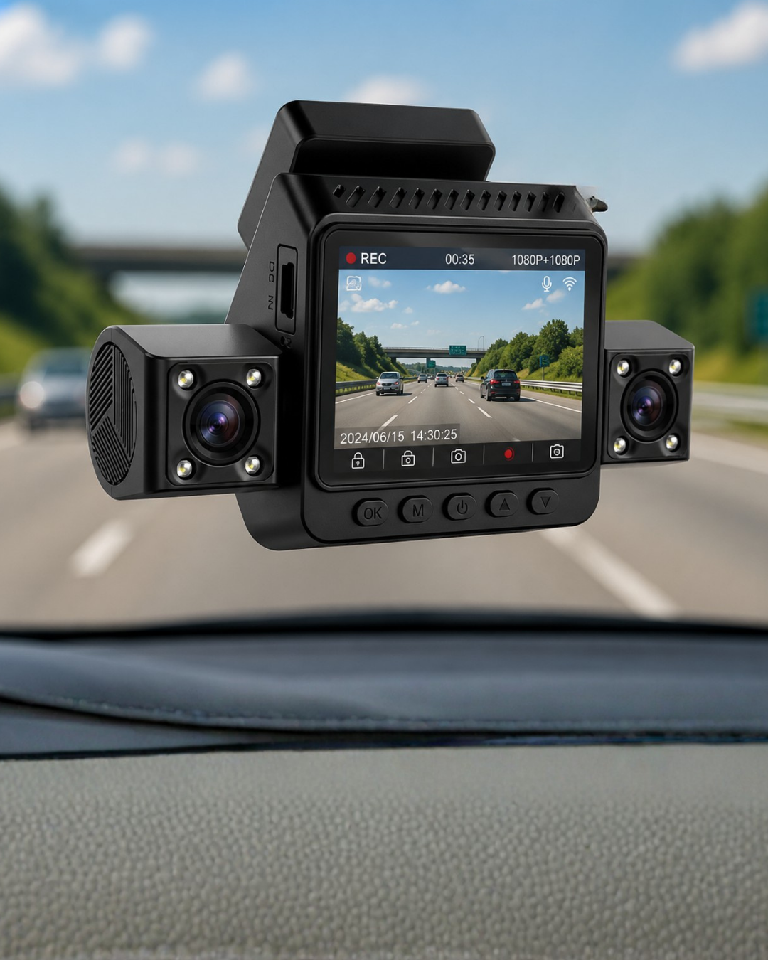 Araç Ön Arka İç Kamera Sistemi Full HD Hareket Sensörlü Kayıt Cihazı - Bayi Depom Araç Ön Arka İç Kamera Sistemi Full HD Hareket Sensörlü Kayıt Cihazı - Bayi Depom