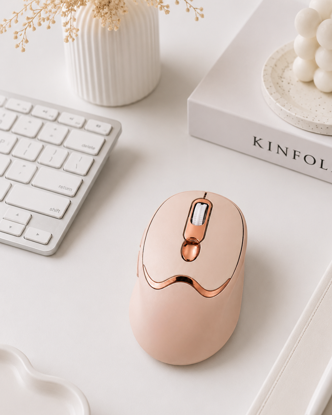 Sessiz Tıklama Özellikli Şarjlı Kablosuz Mouse Çoklu Cihaz Uyumlu - Bayi Depom