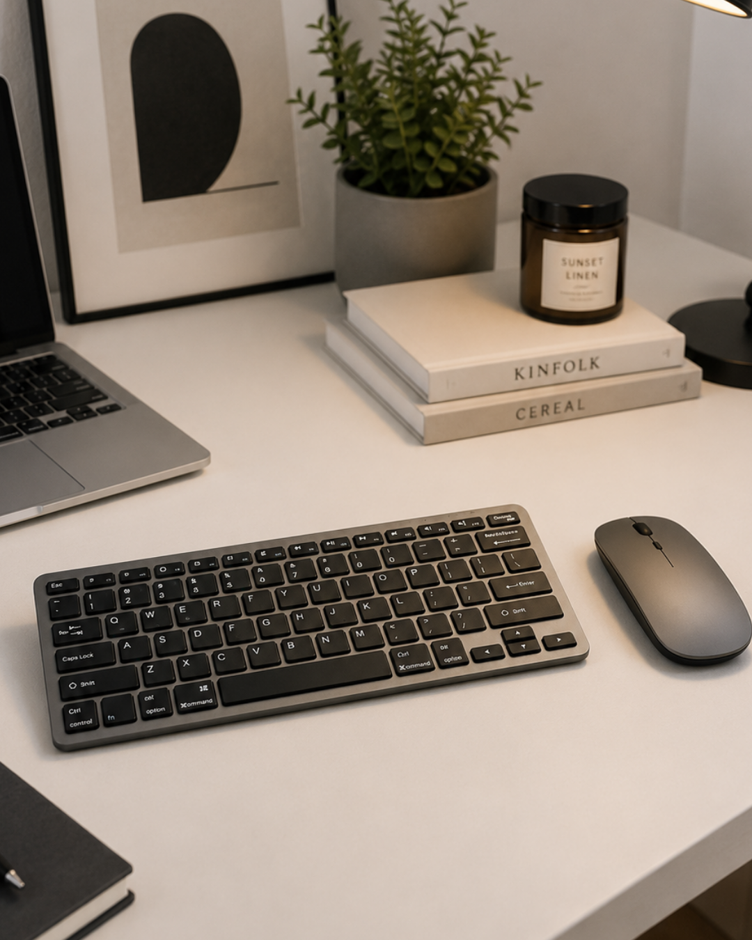 Sessiz Kullanım Sunan Bluetooth Klavye Mouse Seti Çoklu Cihaz Uyumlu - Bayi Depom Sessiz Kullanım Sunan Bluetooth Klavye Mouse Seti Çoklu Cihaz Uyumlu - Bayi Depom