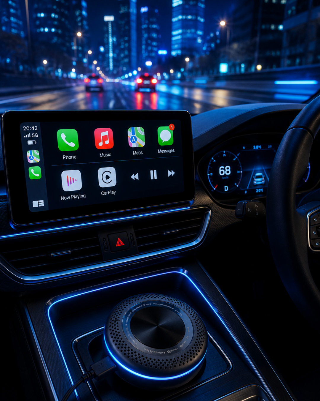 Kablosuz CarPlay Android Auto Destekli Akıllı TV Box 4G Sim Kart Girişli - Bayi Depom