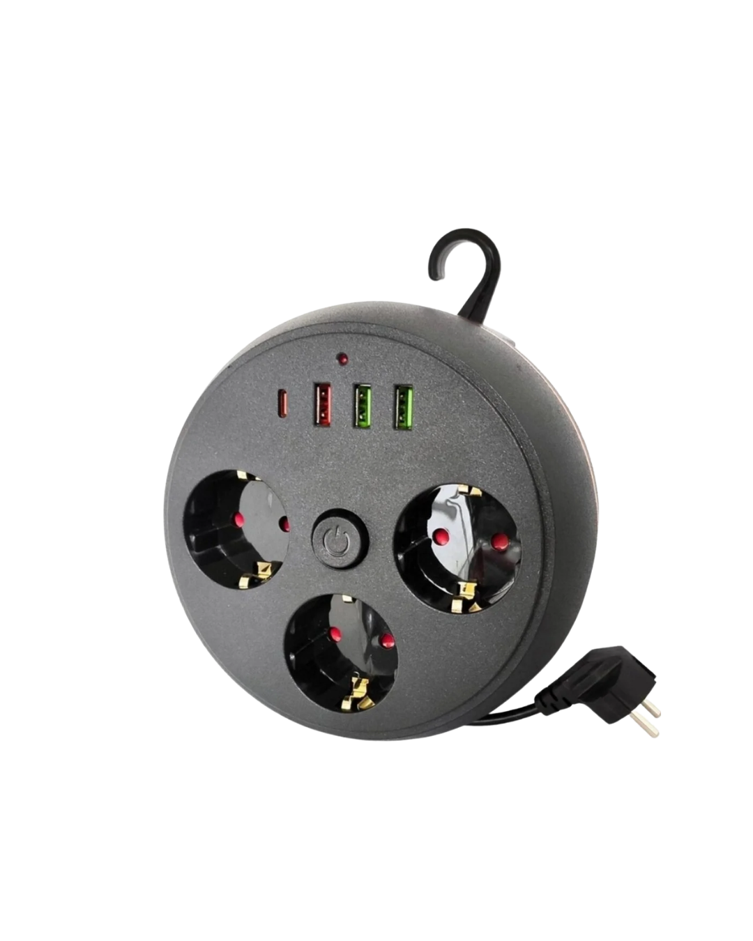 Akım Korumalı Çoklu Priz 3 Priz 3 USB 1 Type C 2 Metre Kablo Güvenli Şarj - Bayi Depom