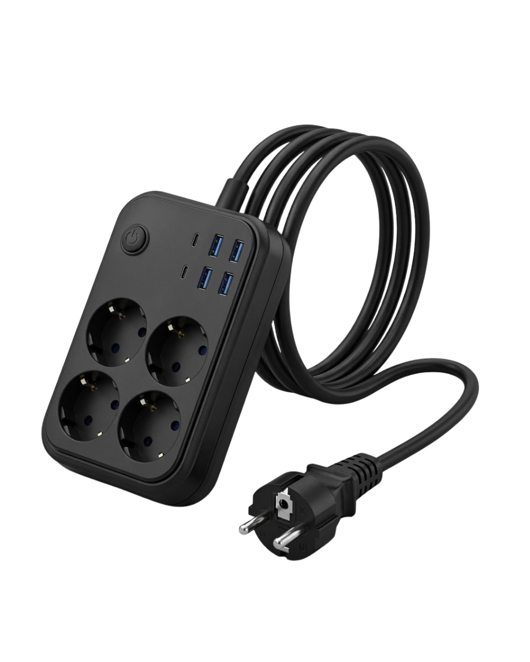 Akım Korumalı Çoklu Priz 4 USB 2 Type C 4 Priz Güvenli ve Hızlı Şarj - Bayi Depom