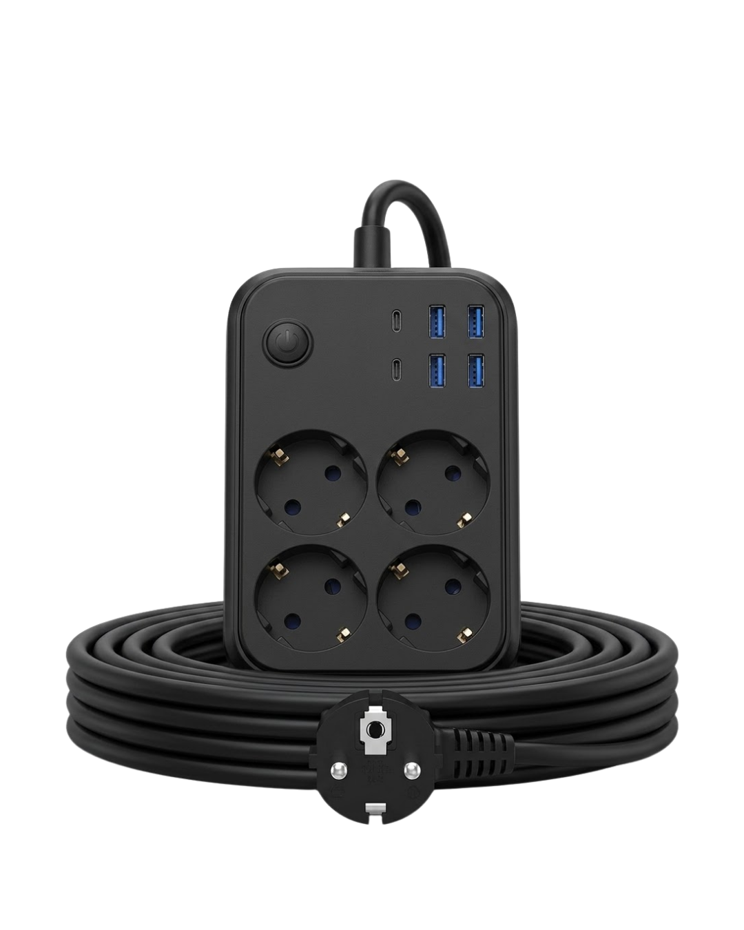 Akım Korumalı Çoklu Priz 4 USB 2 Type C 4 Priz Güvenli ve Hızlı Şarj - Bayi Depom