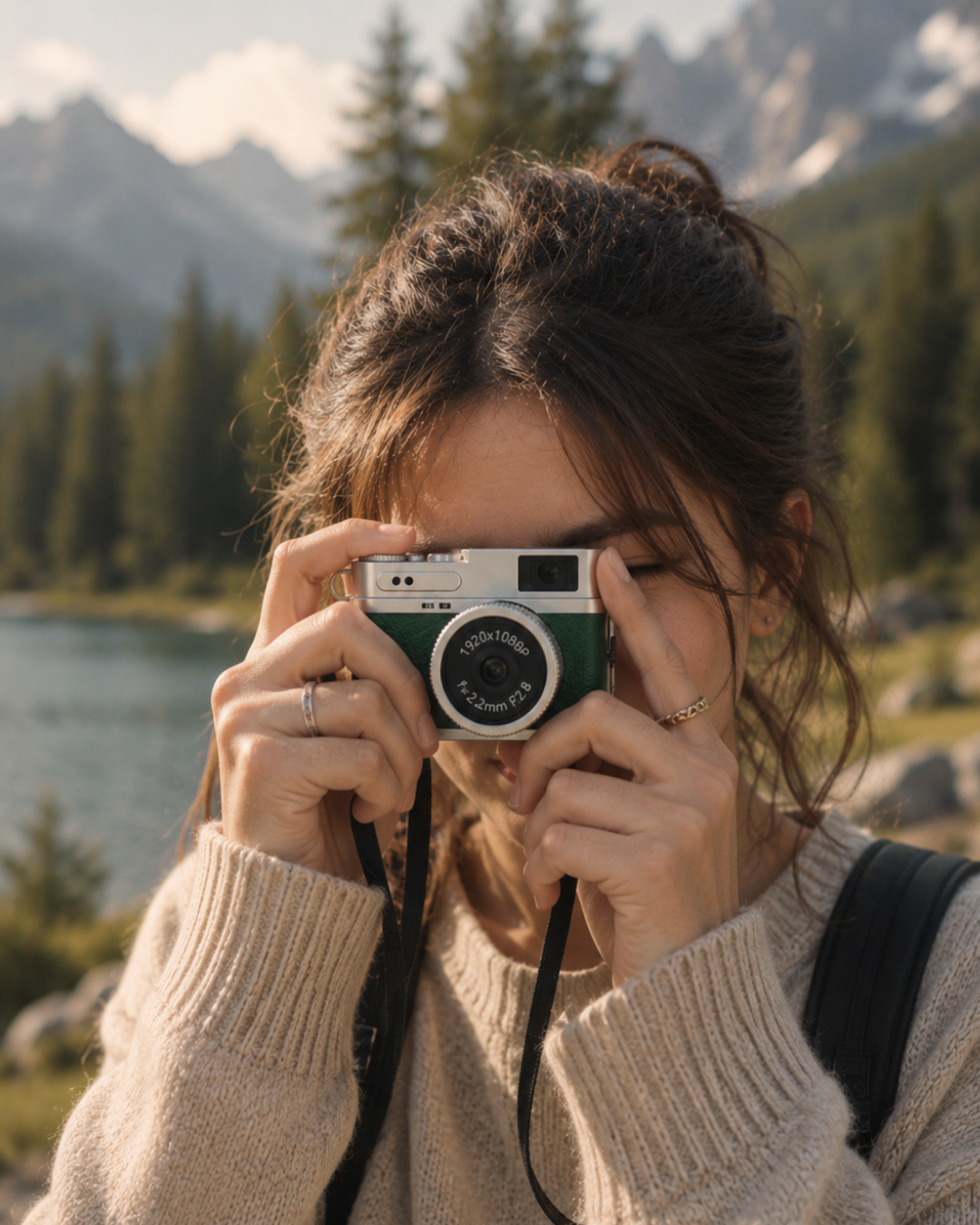 1080P HD Mini Kamera IPS Ekranlı 4K Lens Destekli Taşınabilir Dijital Kamera - Bayi Depom 1080P HD Mini Kamera IPS Ekranlı 4K Lens Destekli Taşınabilir Dijital Kamera - Bayi Depom