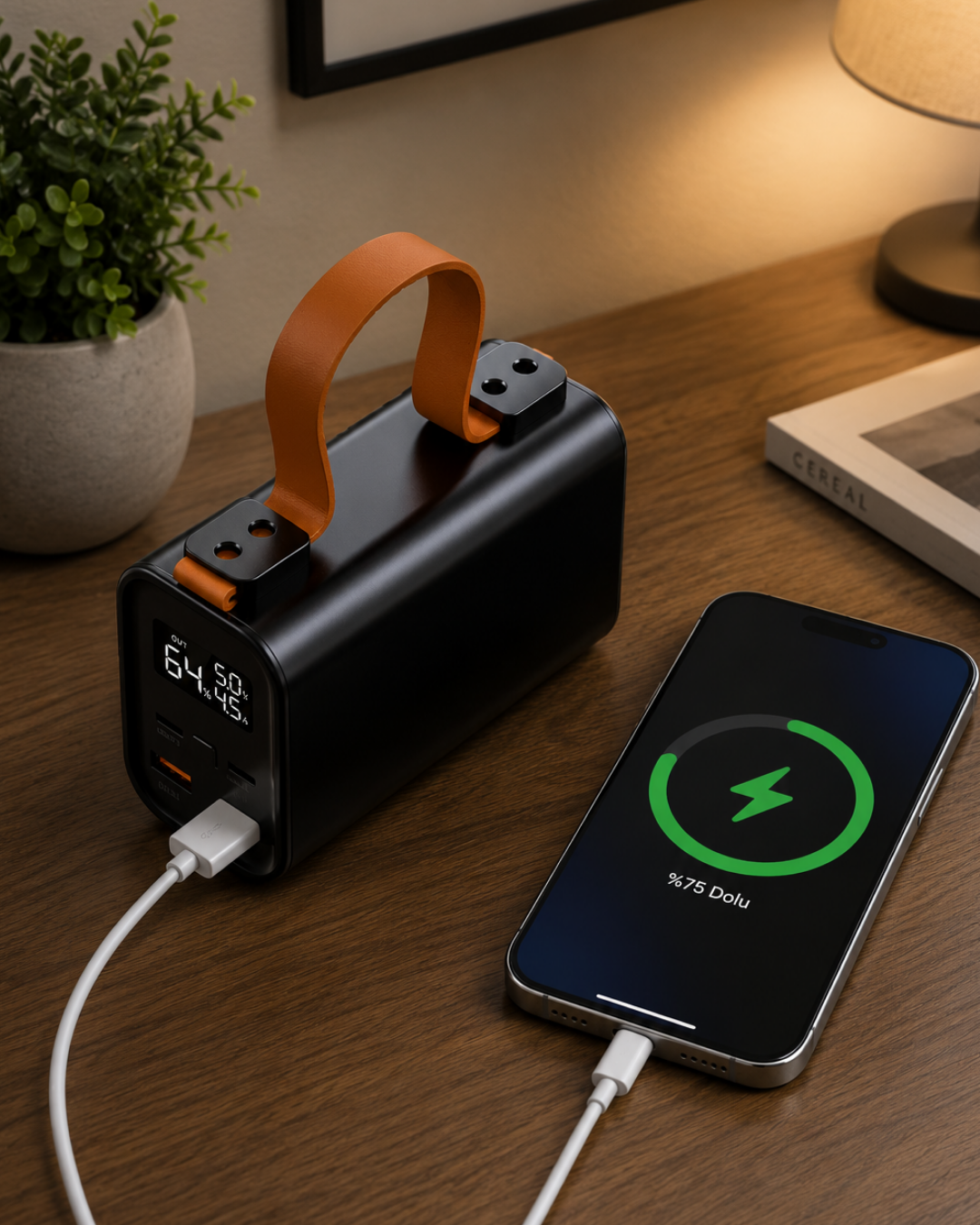 50000 mAh Powerbank Süper Hızlı Şarj LED Göstergeli Taşınabilir Şarj Cihazı - Bayi Depom