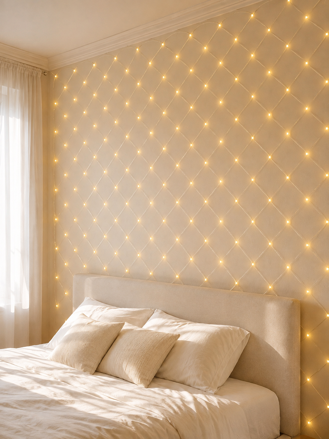LED Ağ Işık Dekoratif File Aydınlatma Balkon Oda ve Bahçe Süsleme Yeni Nesil - Bayi Depom