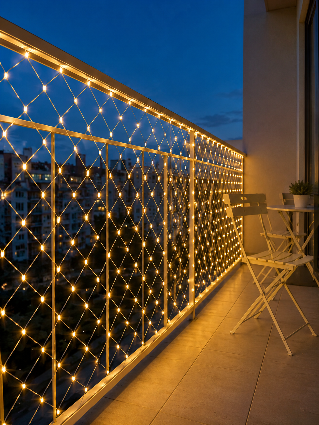 LED Ağ Işık Dekoratif File Aydınlatma Balkon Oda ve Bahçe Süsleme Yeni Nesil - Bayi Depom