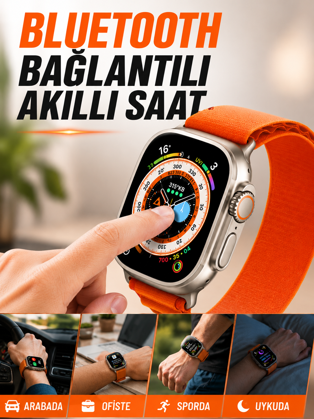 BLUETOOTH BAĞLANTILI AKILLI SAAT - Bayi Depom BLUETOOTH BAĞLANTILI AKILLI SAAT - Bayi Depom
