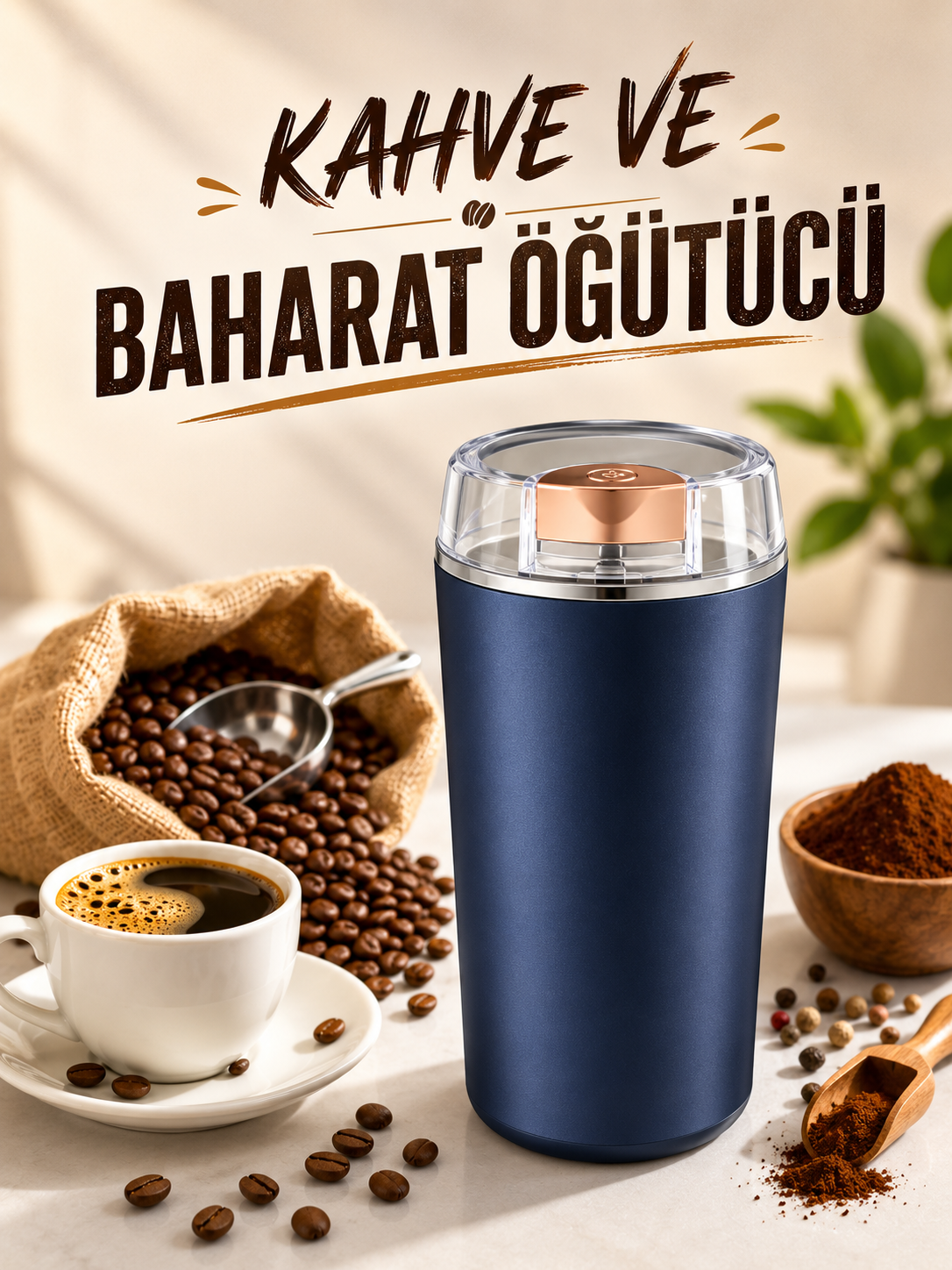 Otomatik Kahve ve Baharat Öğütücü Kolay Ve Taşınabilir Paslanmaz Çelik - Bayi Depom Otomatik Kahve ve Baharat Öğütücü Kolay Ve Taşınabilir Paslanmaz Çelik - Bayi Depom