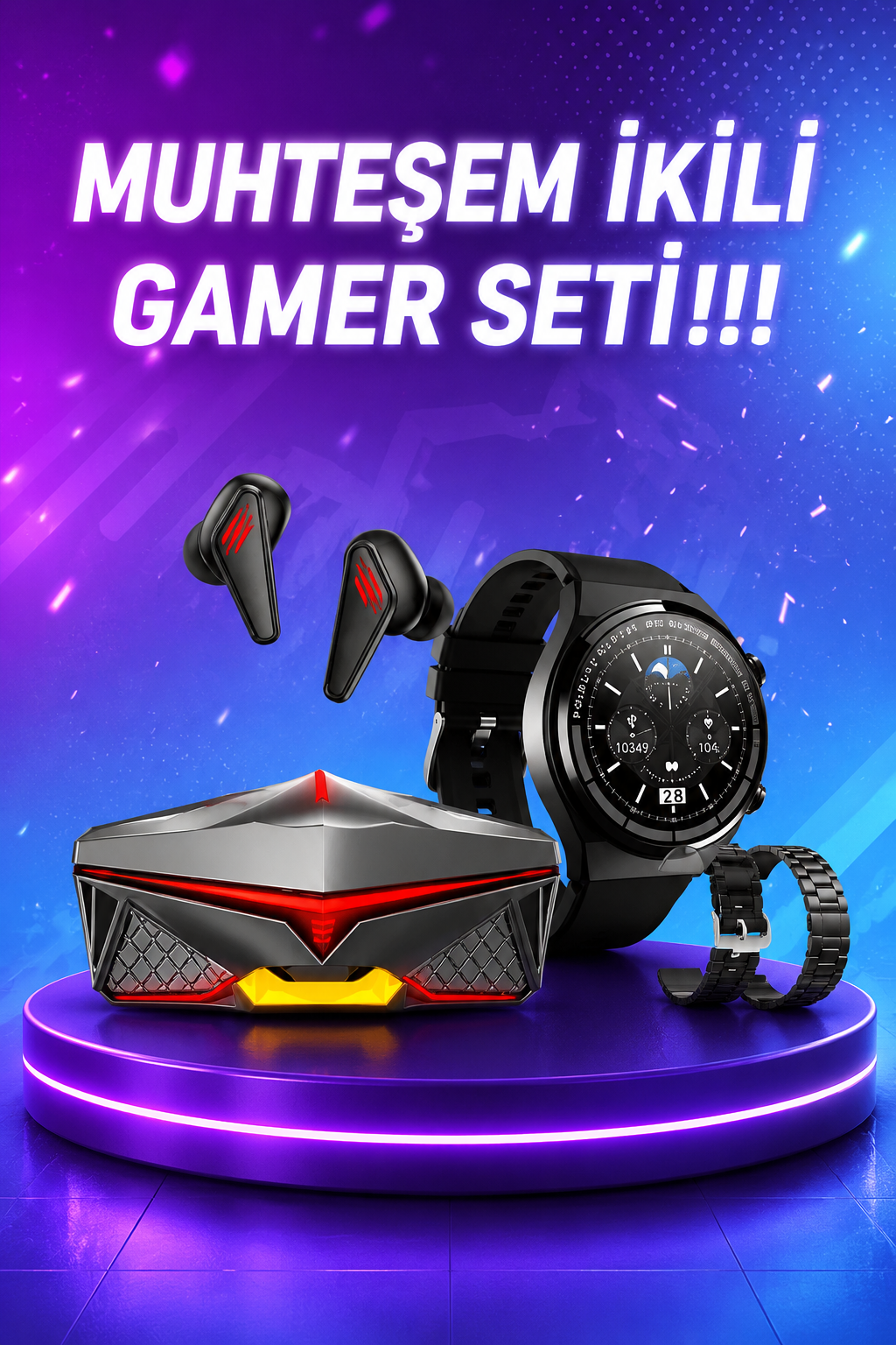 ANC Özellikli Bluetooth Kulaklık ve Amoled Ekran Akıllı Saat Uyku ve Sağlık Takibi Nabız Ölçer - Bayi Depom ANC Özellikli Bluetooth Kulaklık ve Amoled Ekran Akıllı Saat Uyku ve Sağlık Takibi Nabız Ölçer - Bayi Depom