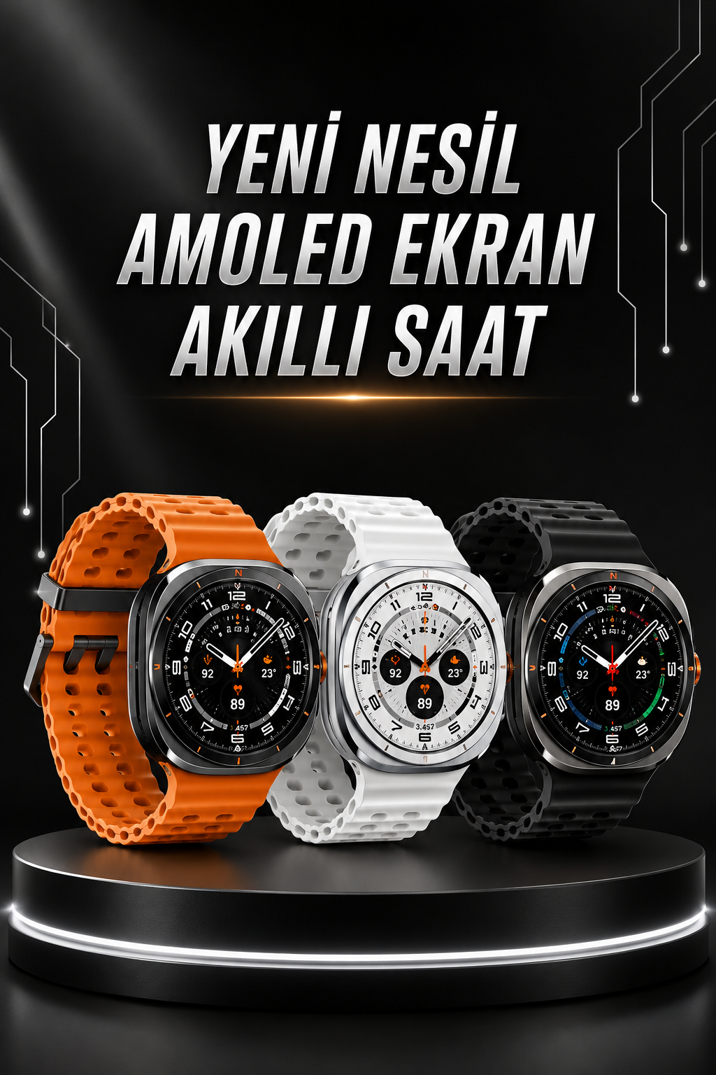 Akıllı Saat Müzik Dinleme Nabız Ölçer NFC ve GPS Uyumlu Sesli Asistan - Bayi Depom Akıllı Saat Müzik Dinleme Nabız Ölçer NFC ve GPS Uyumlu Sesli Asistan - Bayi Depom