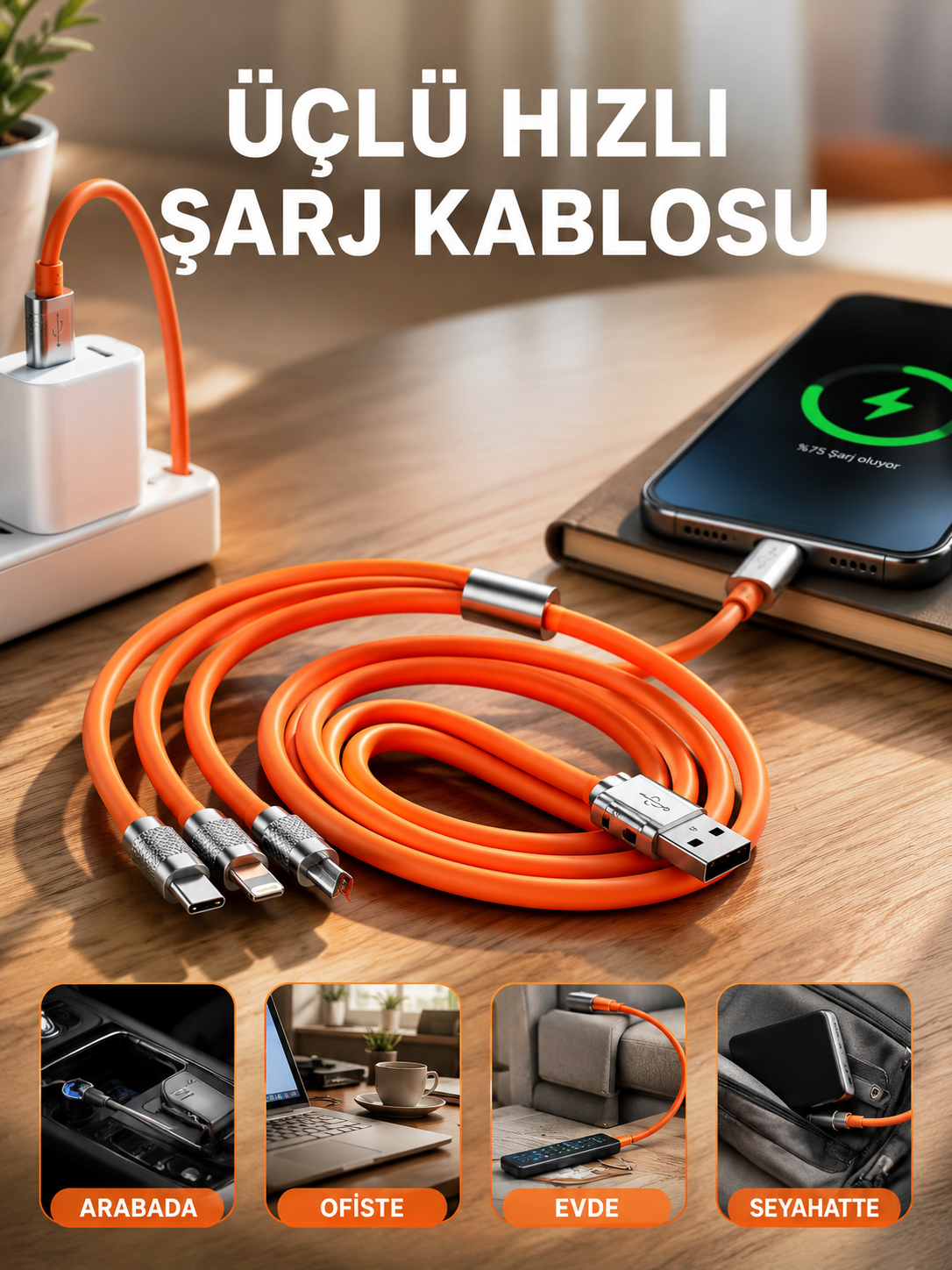 S-219 ŞARJ KABLOSU - Bayi Depom