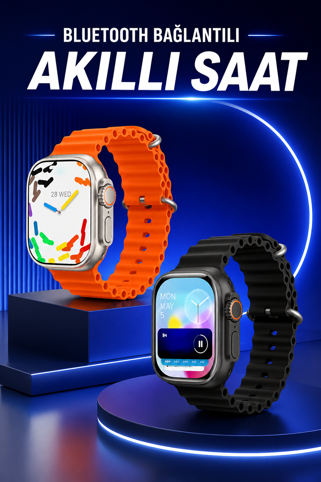 Akıllı Saat Arama Cevaplayan Bildirim Görme Yeni Nesil Bluetooth Bağlantılı - Bayi Depom Akıllı Saat Arama Cevaplayan Bildirim Görme Yeni Nesil Bluetooth Bağlantılı - Bayi Depom