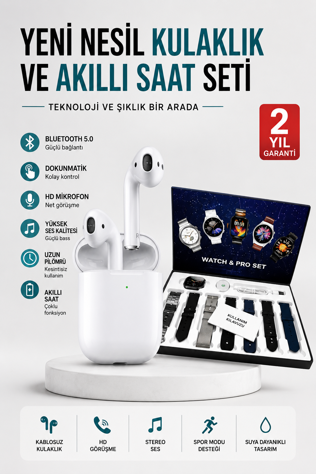 2025 Model Akıllı Saat ve 2.Nesil TWS Bluetooth Kulaklık Yüksek Ses Kaliteli - Bayi Depom 2025 Model Akıllı Saat ve 2.Nesil TWS Bluetooth Kulaklık Yüksek Ses Kaliteli - Bayi Depom