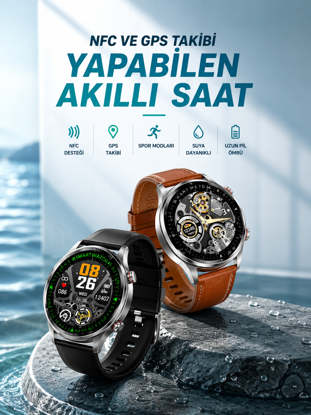 Bluetooth Bağlantılı Akıllı Saat Tüm Telefonlara Uyumlu Değiştirilebilir Kordon - Bayi Depom Bluetooth Bağlantılı Akıllı Saat Tüm Telefonlara Uyumlu Değiştirilebilir Kordon - Bayi Depom
