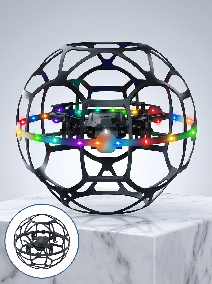 LED Işıklı Futbol Topu Mini Drone Akıllı Sensörlü El Kontrollü - Bayi Depom LED Işıklı Futbol Topu Mini Drone Akıllı Sensörlü El Kontrollü - Bayi Depom