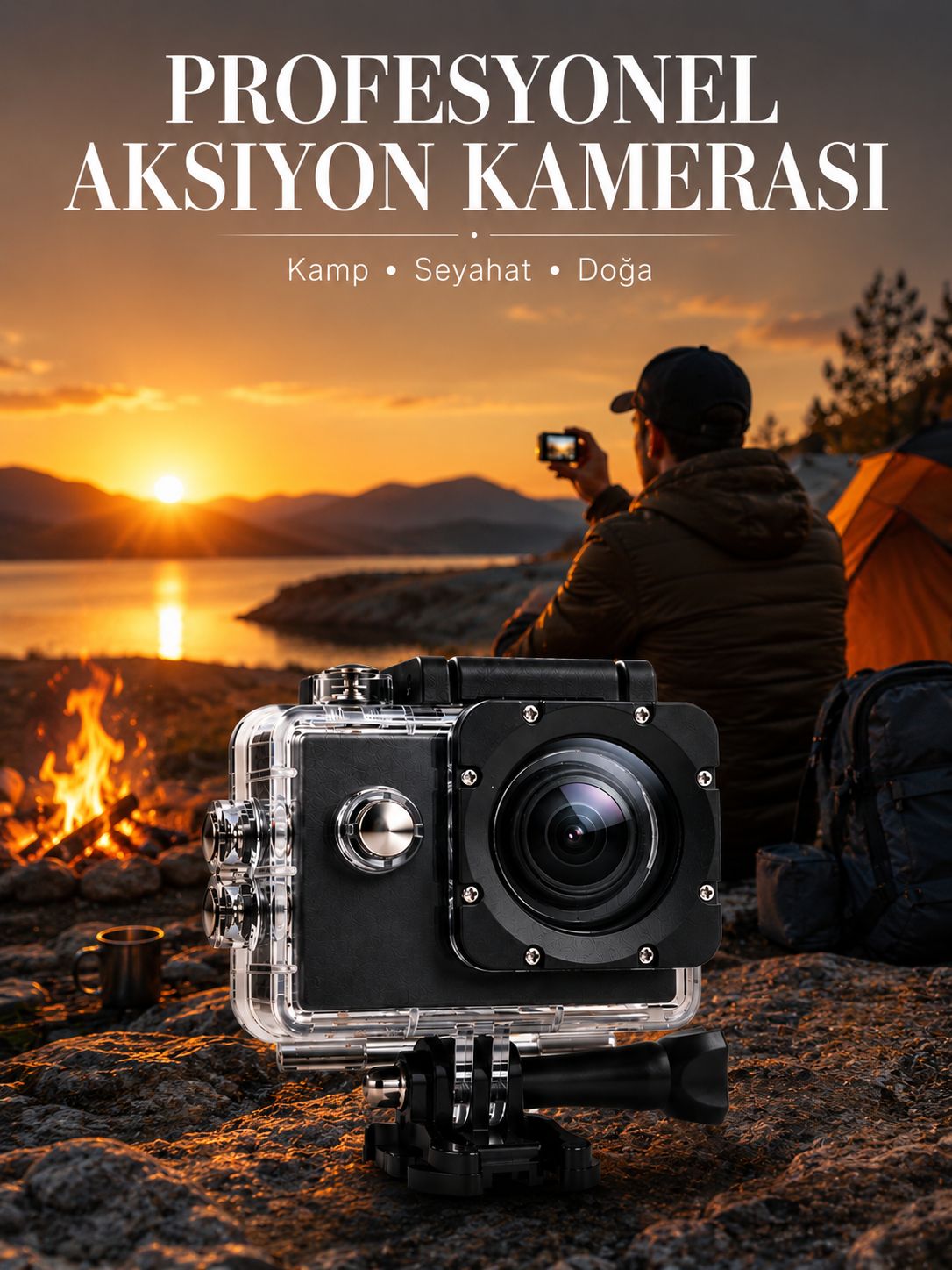 4K WiFi Aksiyon Kamerası Ultra HD Su Geçirmez Spor Kamerası - Bayi Depom 4K WiFi Aksiyon Kamerası Ultra HD Su Geçirmez Spor Kamerası - Bayi Depom