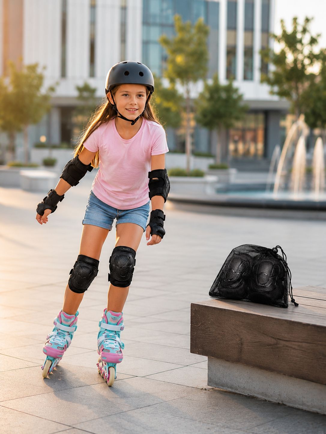 Çocuk Kaykay Paten Scooter Bisiklet Koruyucu Dizlik Seti 2 Adet Siyah - Bayi Depom Çocuk Kaykay Paten Scooter Bisiklet Koruyucu Dizlik Seti 2 Adet Siyah - Bayi Depom