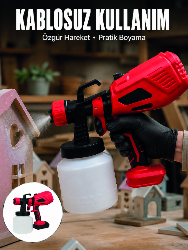 21V Güçlü Motor ile Profesyonel Boyama Performansı - Bayi Depom
