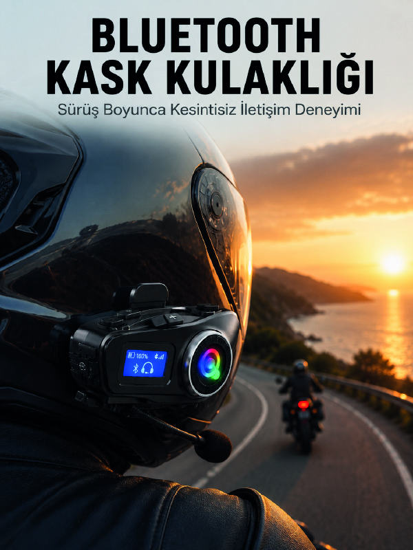 LCD Ekranlı Bluetooth Kask Kulaklığı FM Radyo ve SD Kart Girişli - Bayi Depom LCD Ekranlı Bluetooth Kask Kulaklığı FM Radyo ve SD Kart Girişli - Bayi Depom