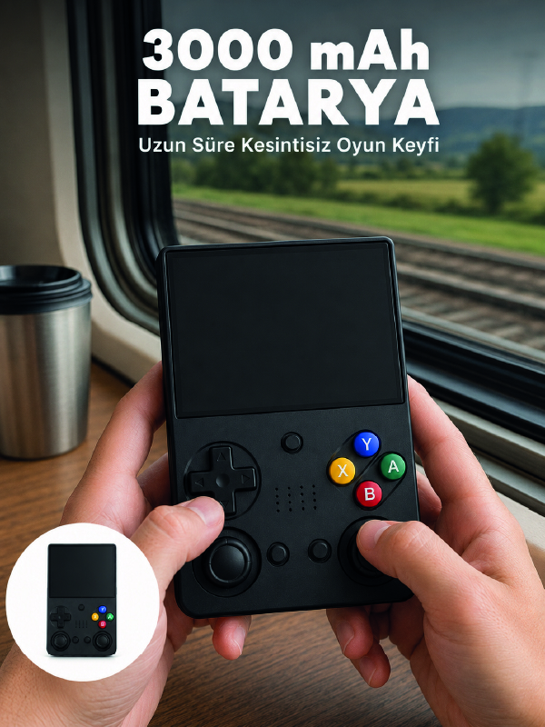 Retro Taşınabilir Oyun Konsolu 3.5 İnç IPS Ekran 26 Emülatör Destekli 64GB El Tipi Oyun Cihazı - Bayi Depom Retro Taşınabilir Oyun Konsolu 3.5 İnç IPS Ekran 26 Emülatör Destekli 64GB El Tipi Oyun Cihazı - Bayi Depom