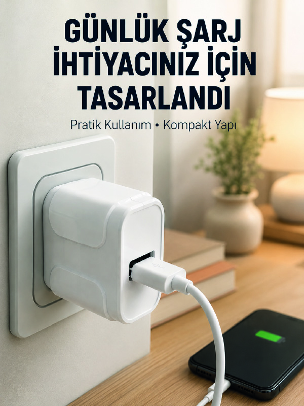Akıllı Güvenlik Korumalı USB Şarj Başlığı 12W Güç Çıkışı - Bayi Depom