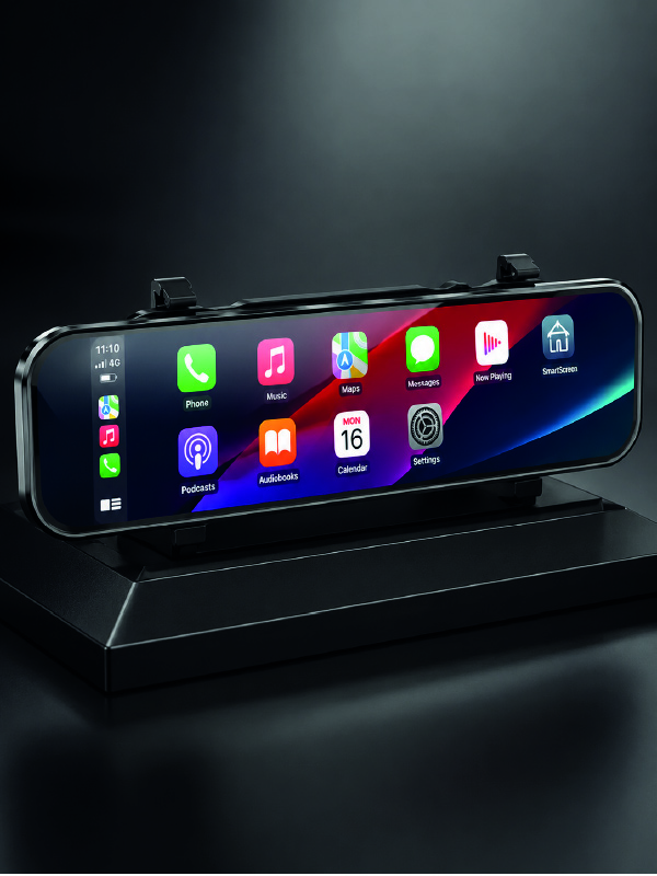 Araç İçi Ayna Carplay Dokunmatik Multimedya ve Kamera Kayıt Ekranı - Bayi Depom