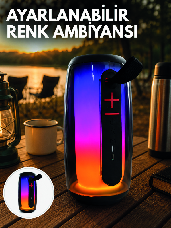 RGB Aydınlatmalı Kablosuz Bluetooth Hoparlör USB Bellek TF Kart Destekli - Bayi Depom RGB Aydınlatmalı Kablosuz Bluetooth Hoparlör USB Bellek TF Kart Destekli - Bayi Depom