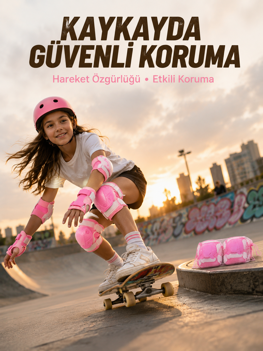 Pembe Çocuk Koruyucu Dizlik Dirseklik ve El Bilek Koruyucu - Bayi Depom Pembe Çocuk Koruyucu Dizlik Dirseklik ve El Bilek Koruyucu - Bayi Depom